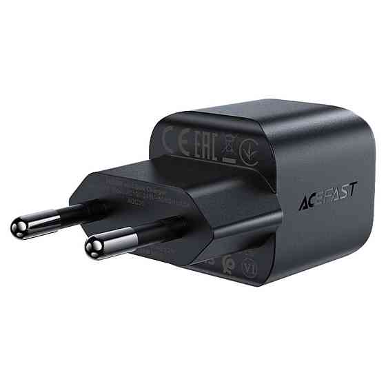 Мережевий зарядний пристрій ACEFAST A73 mini PD20W GaN USB-C charger Black 6974316282648 Одеса