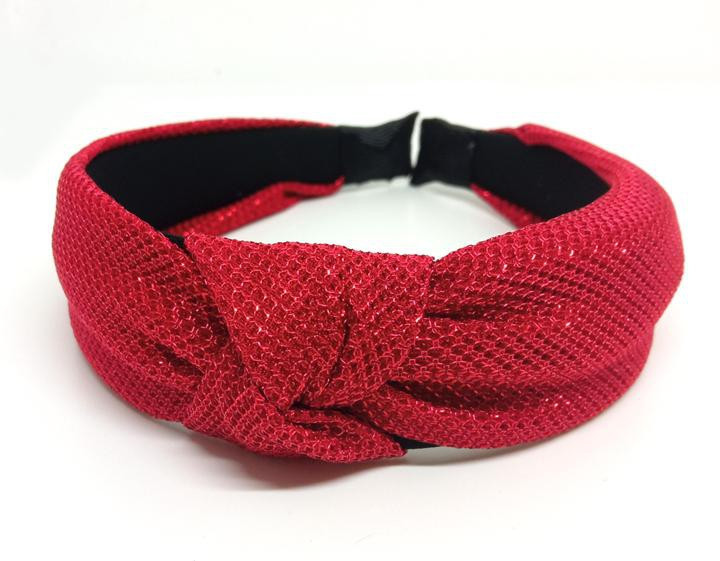 Обруч на голову красный блестящий Киев - изображение 1