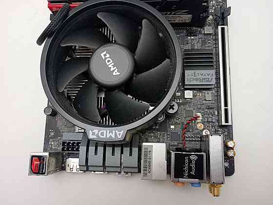 Комплект: материнська плата ASRock B450 Gaming-ITX/ac + Amd Ryzen 5 2600 + 8+8 Gb DDR4 G.Skill Trident Z (товар вживаний) Луцк