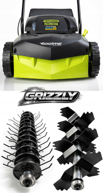 Аератор, скарифікатор електричний 32см 1100Вт Toolme (Польща) Київ - фото 3