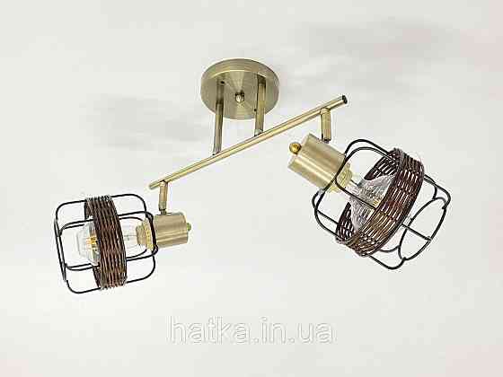 Стельова люстра на 2 плафони 91180J/2 бронза Київ