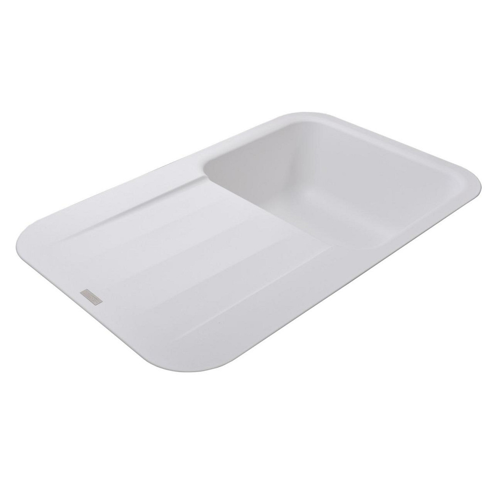 Гранітна мийка Globus Lux OBER білий 780х500 мм-А0007 Київ - фото 4