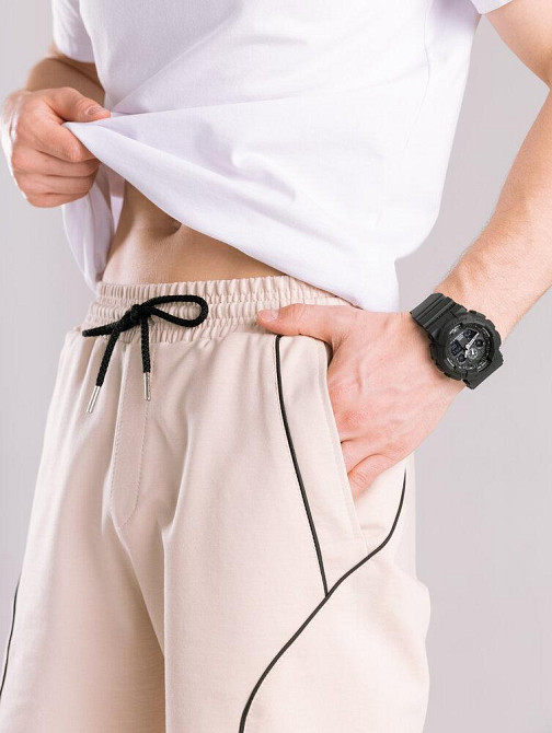 Бежеві літні шорти для чоловіків. Повсякденні шорти чоловічі Pobedov Shape Київ - фото 2