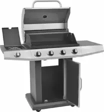 Гриль vidaXL Grill gazowy srebrny stal nierdzewna Київ