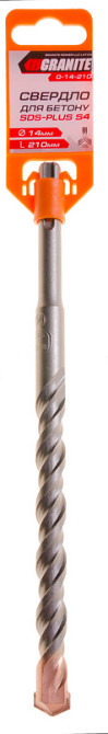 GRANITE Свердло для бетону GRANITE SDS-PLUS S4 14х210 мм 0-14-210 Коломия - фото 4