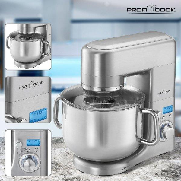 Кухонний тістомісильник на 10 л з 3 насадками Profi Cook PC-KM (1096) 1500 Вт Нововолинськ - фото 3