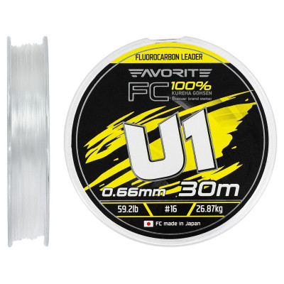 Флюорокарбон Favorite U1 FC 30m 16/0.66mm 59.2lb/26.87kg (1693.12.24) Винница - изображение 1