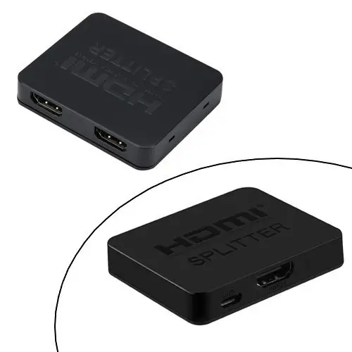 HDMI сплиттер PowerPlant 1x2, Full HD 1080P 30 Гц, HDMI 2.0, 3D, разветвитель на 2 экрана, Micro USB Киев - изображение 6
