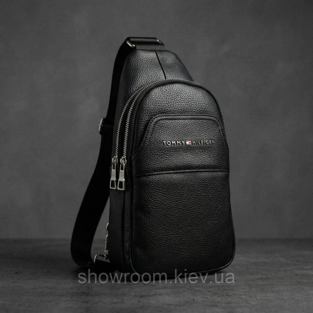 Мужская сумка на грудь (слинг), бананка Tommy Hilfiger (2325-3) LUX Киев - изображение 1