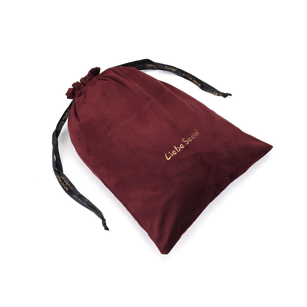 Оксамитовий мішечок для зберігання іграшок Liebe Seele Wine Red Large Storage Bag Oblong, 34х45 см Sex Aura Київ - фото 1