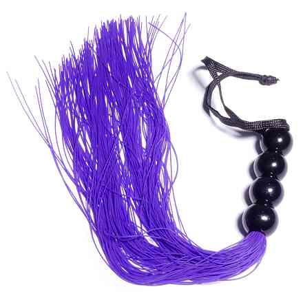 Силиконовый флогер ( длина 37 см ) Fetish Boss Series - Silicone Whip Purple 14