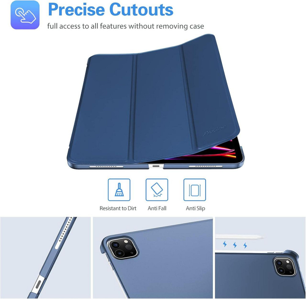 Фирменный защитный чехол Procase для Apple iPad Pro 12.9 2022/2021/2020/2018 (6th/5th/4th/3rd Generation) Днепр - изображение 8