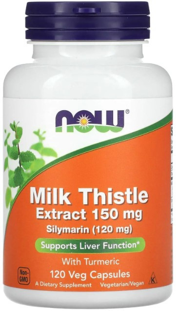 Розторопша з куркуміном Now Foods Silymarin with Turmeric 150 мг 120 вег капсул Київ - фото 1