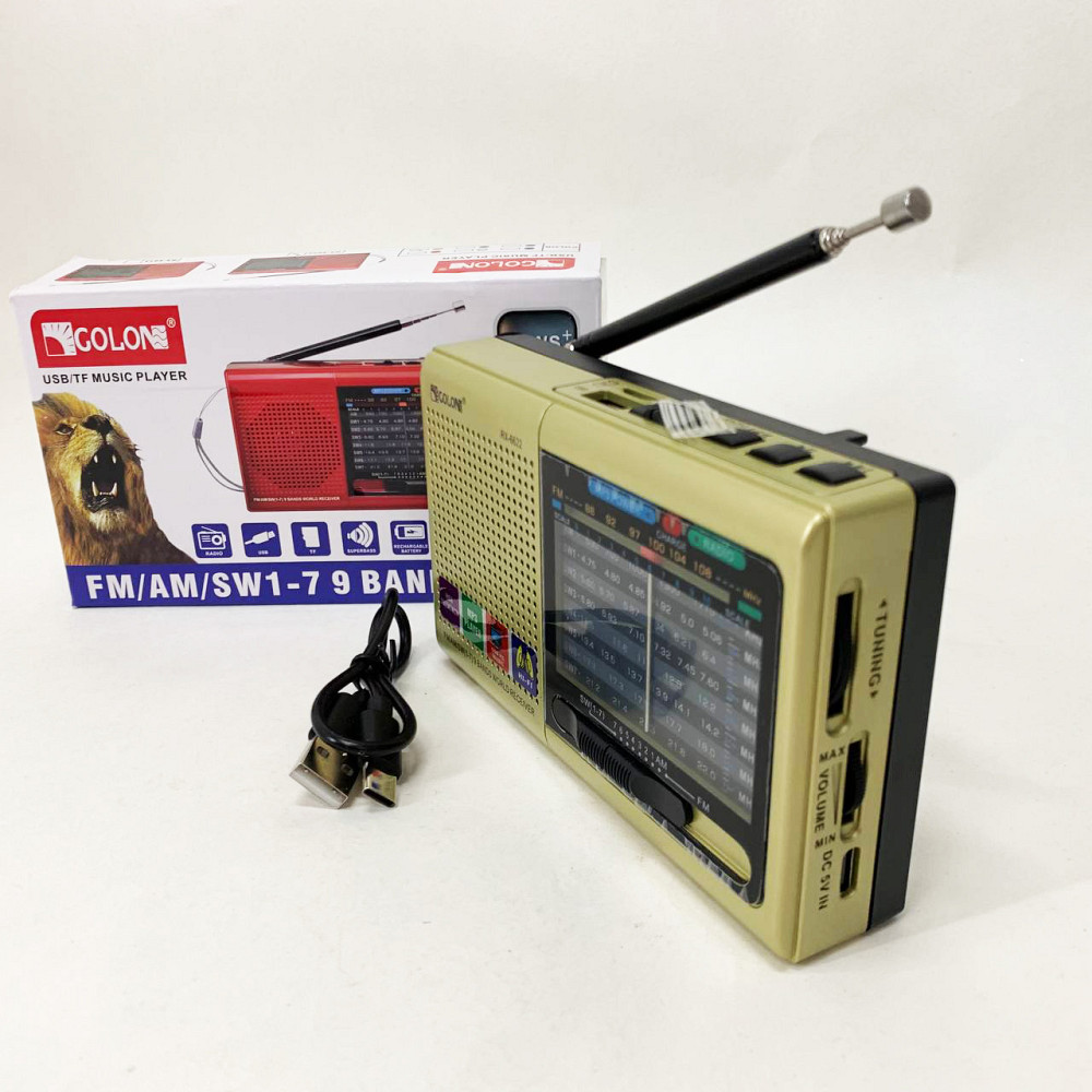 Радіо портативне переносне MP3 USB Golon RX-6622, FM-радіоприймач, Радіоприймачі фм HF-27 Івано-Франківськ - фото 6
