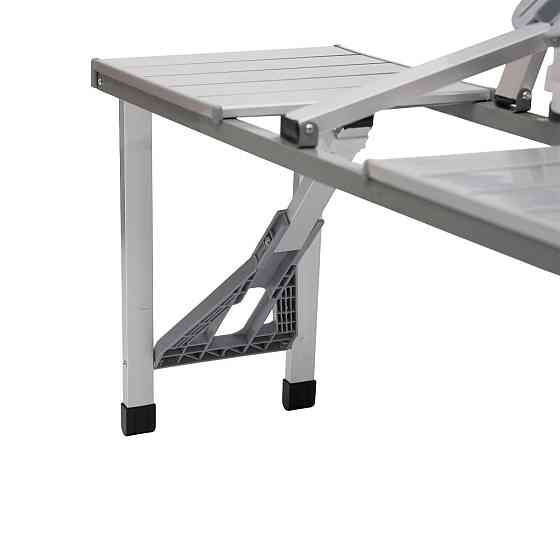 Складний алюмінієвий стіл з 4 стільцями у чемодані Київ