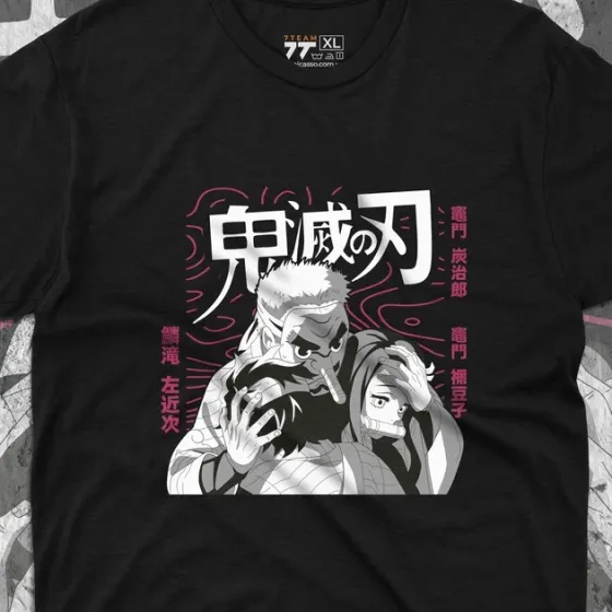 Футболка для подростка мальчика с принтом Клинок, рассекающий демонов Танджиро і Незуко Размер 160 Anime10389 Днепр