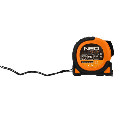 Рулетка Neo Tools Super Black, 7.5мx25мм, с фиксатором сматывания, магнит (67-244) Винница - изображение 4