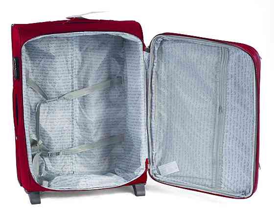 Валіза тканинна WINGS 1701 мала 55 см бордова 2 колеса Київ