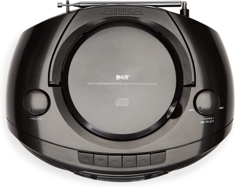 Радиоприемник с CD, Bluetooth, кассетный магнитофон, портативная стерео магнитола DAB+/FM, RDS, проигрыватель Киев - изображение 6