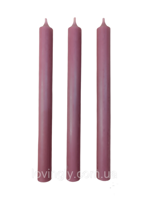 Свічка столова Brandedby  Нідерланди 240мм, колір Античний Рожевий. Ірпінь - фото 2
