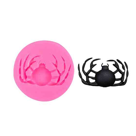 Молд силиконовый Паук 55 мм розовый Киев