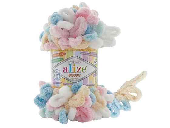 Пряжа Puffy Color 6523 5шт/уп 100% Микрополиэстр 100г 9м ТМ ALIZE Киев