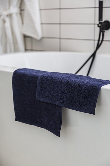 Ecotton Комплект рушників Ecotton 30х50 см махрові 6 шт. серветки для рук 380 г/м² синий Dark B Коломыя - изображение 2