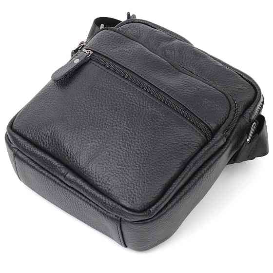 Сумка мужская Vintage 20678 кожаная Черный Киев