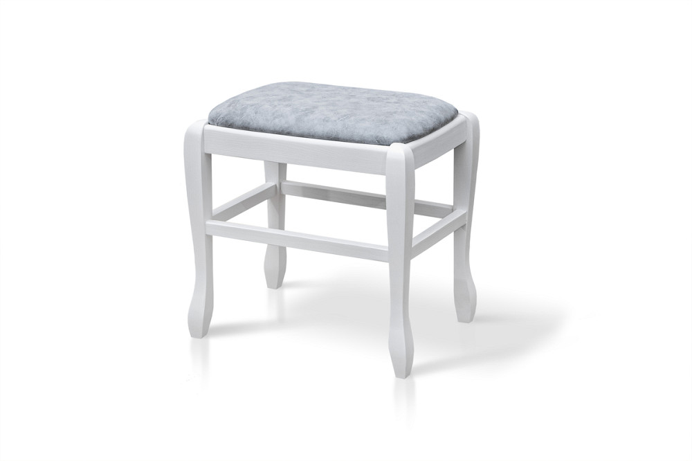 Банкетка Сієста 490, біла/сіра тканина Київ - фото 1