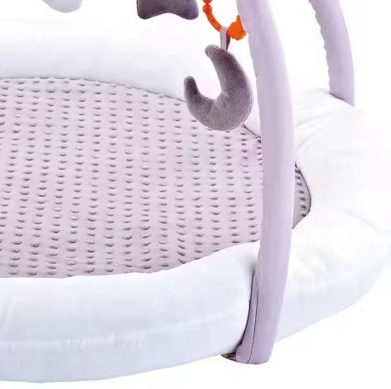 Развивающий детский коврик, коврик с мягкими бортиками и игрушками, игровой коврик для малышей, серый Каменец-Подольский