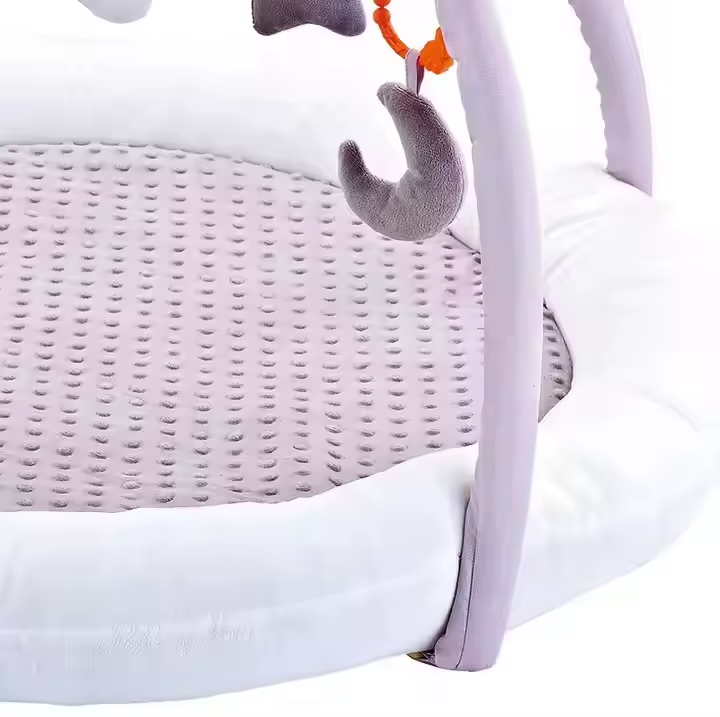 Развивающий детский коврик, коврик с мягкими бортиками и игрушками, игровой коврик для малышей, серый Каменец-Подольский - изображение 3