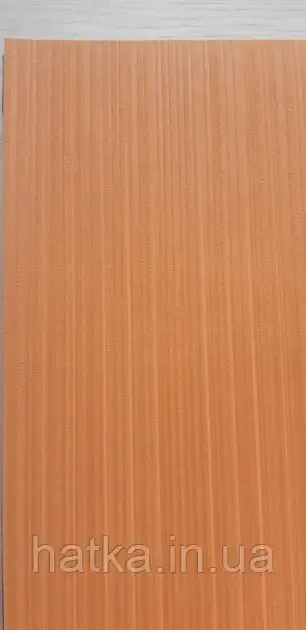 Шпалери вінілові на флізеліні Rasch Clasik 0,53х10 однотонні структурні тонка смужка яскраво жовтогарячі Київ - фото 2