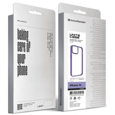 Чехол для мобильного телефона Armorstandart UNIT2 Apple iPhone 15 Lavender (ARM69970) Винница - изображение 5