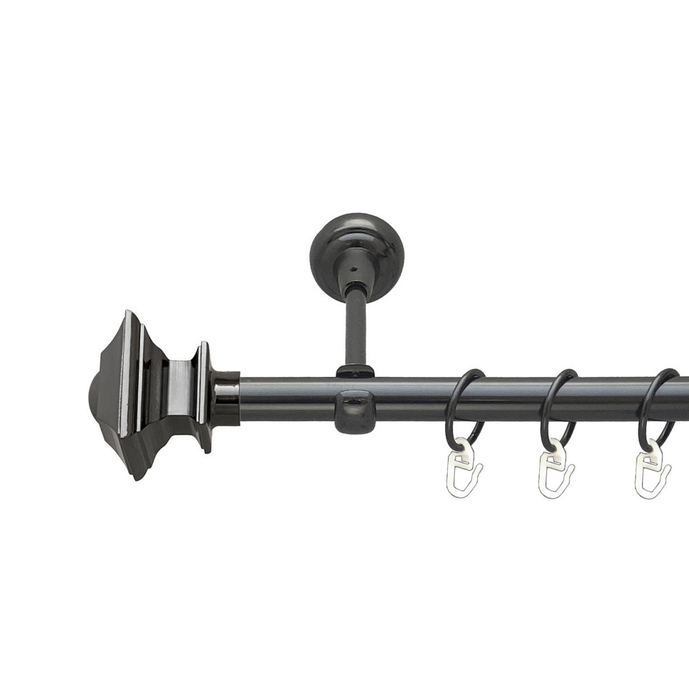 Карниз Orvit Борджеза металевий однорядний відкритий Онікс 19 мм 240 см (00-00014787) Львов - изображение 1