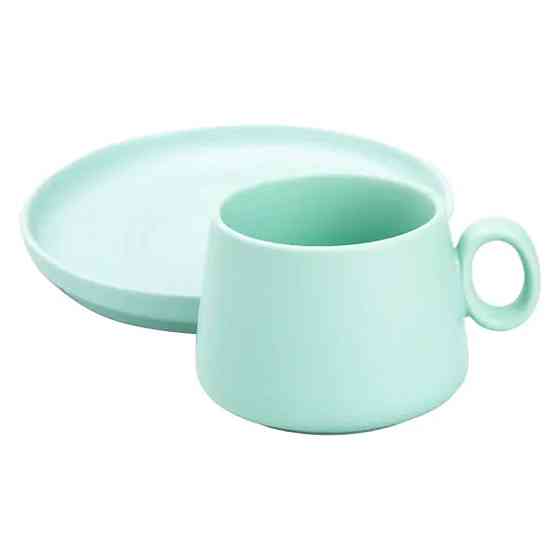 Чашка з блюдцем порцелянова 300 мл М'ятна HP7209TU Коломия