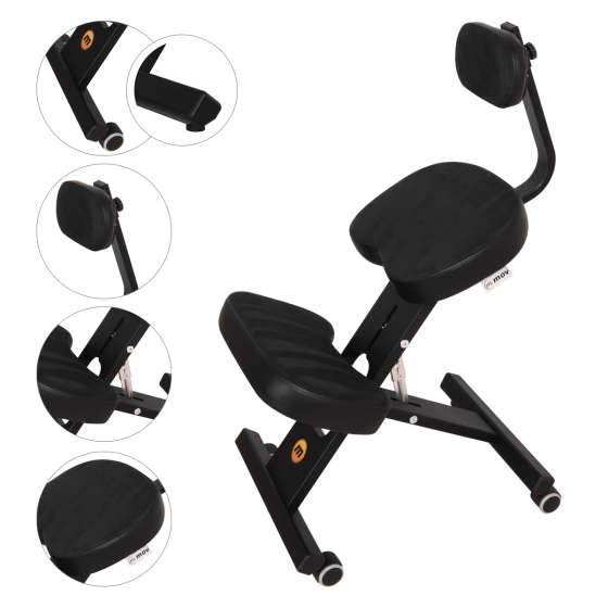 Масажний стілець ERGO-COMFORT PLUS - Heban K чорний Київ