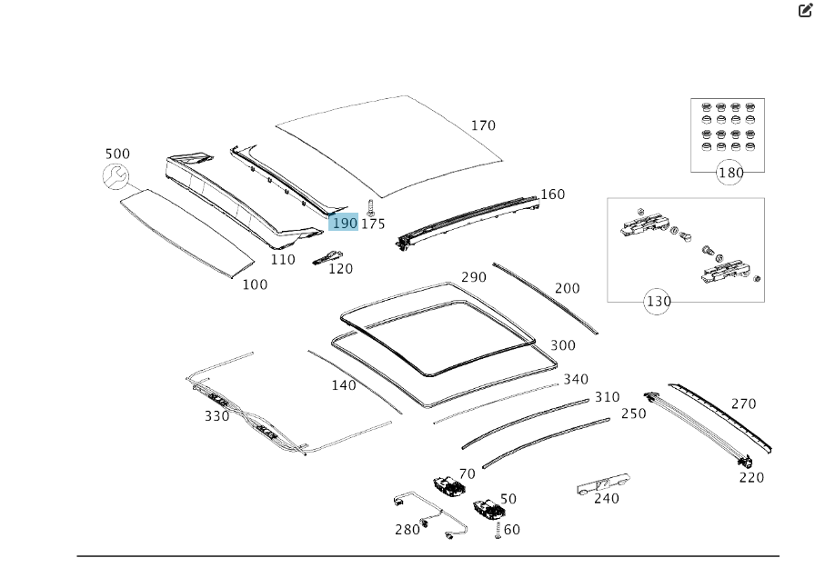 Mercedes-Benz  A2927800400 Пластикова накладка отвору даху люка передня GLE Coupe C292 Одесса - изображение 2