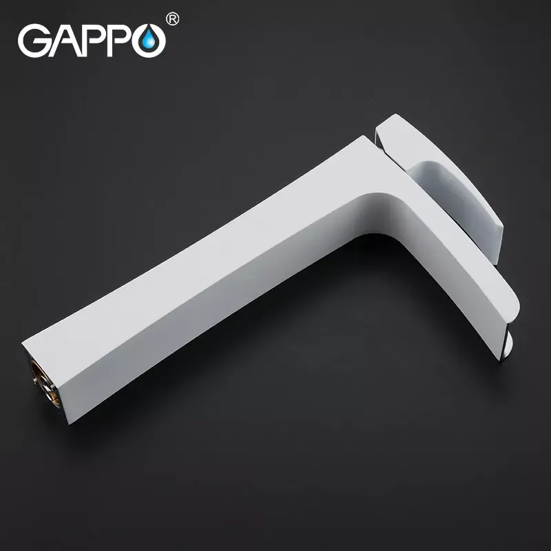 Смеситель для раковины высокий GAPPO G1007-31 белый/хром Киев - изображение 3