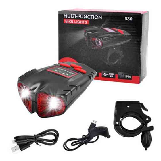 Велосипедная фара з 580-2T6 (120 LUMEN, выносная кнопка, Waterproof, аккумулятор, ЗП micro USB) 11х5 Бровары