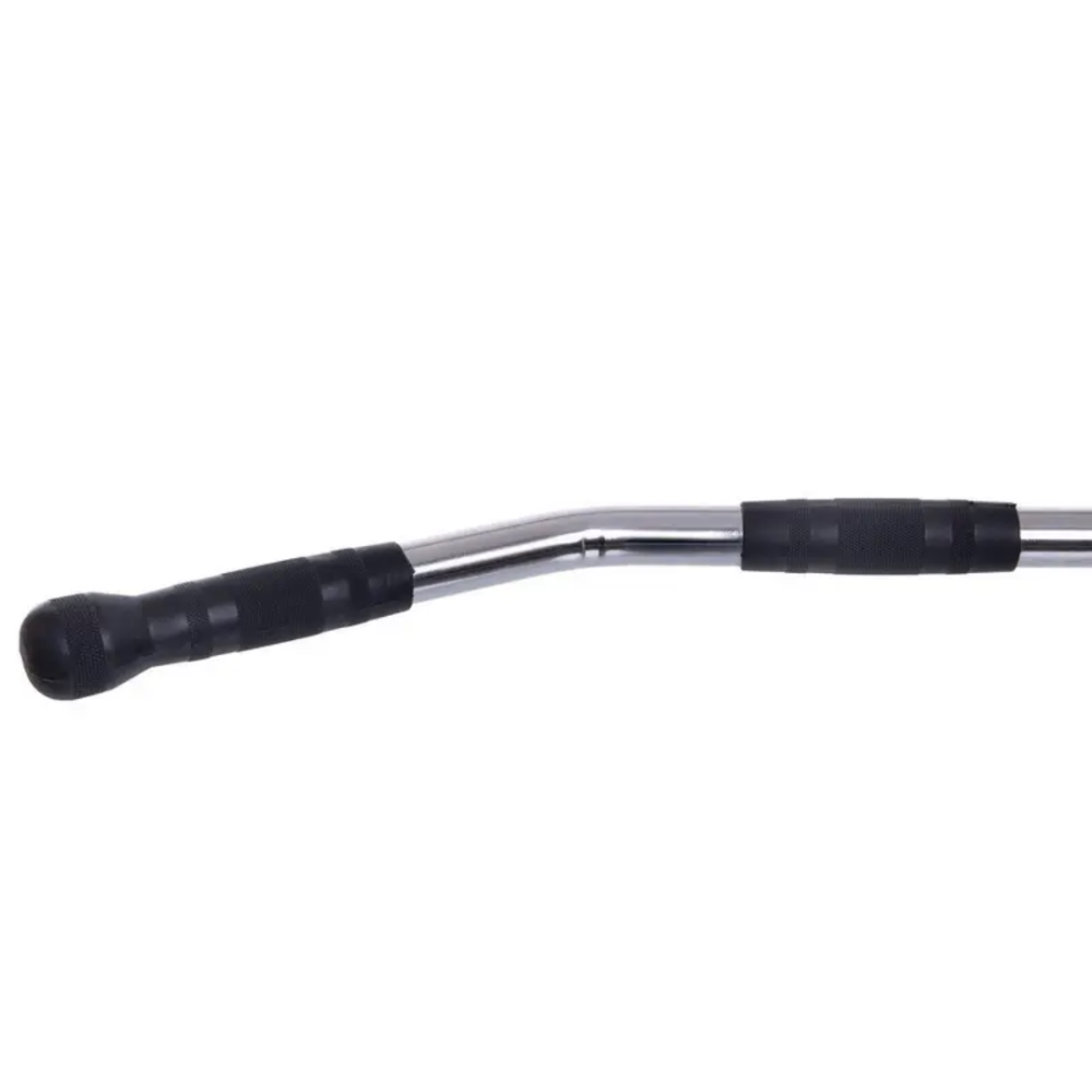 Ручка для верхньої тяги York Fitness 122см вигнута з гумовими рукоятками, хром Київ - фото 6