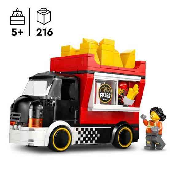 Конструктор LEGO City Вантажівка з картоплею фрі 216 Деталей ( 60488 ) Харків