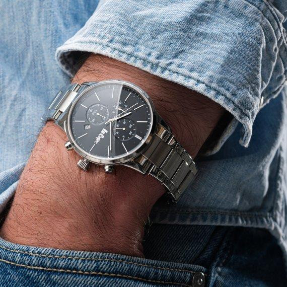 Мужские водостойкие наручные часы Lee Cooper Plane (Серебристый) Киев - изображение 9