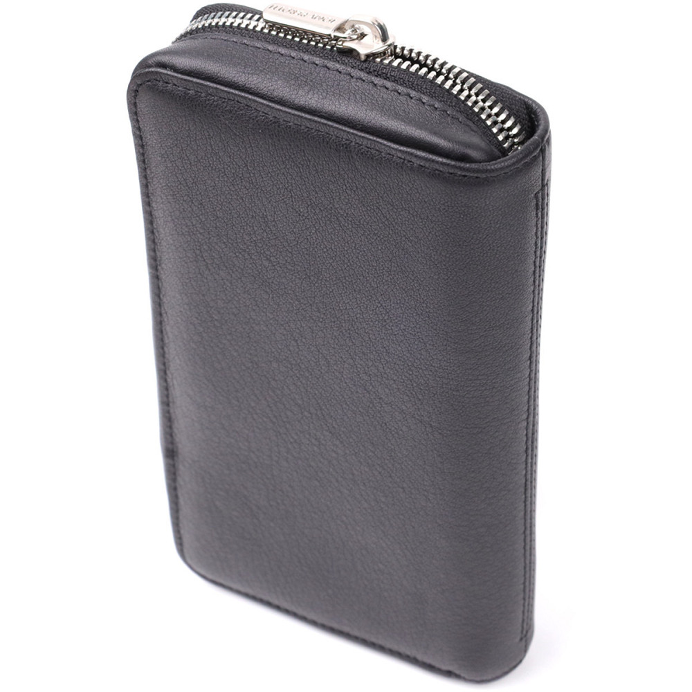 Жіночий гаманець на одне відділення із зернистої натуральної шкіри Tony Perotti 20863_1 (3622 nero) Чорний Київ - фото 10