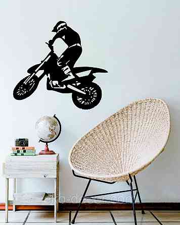 Декоративное настенное Панно «Мотоцыкл» Декор на стену 90*84 см, Черный Киев