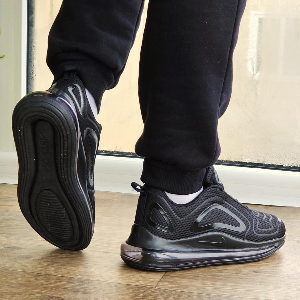 Кроссовки Nike 720 Чёрные Мужские Найк с Амортизацией кросовки (размеры: 40,41,42,43,44,45) Видео Обзор Днепр - изображение 2