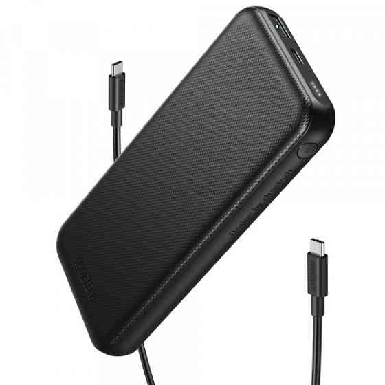 УМБ Choetech 10000mAh, 18W PD QC3.0, USB-C In/out, USB-A Li-pol чорна (B627-V3-CC-BK) Киев