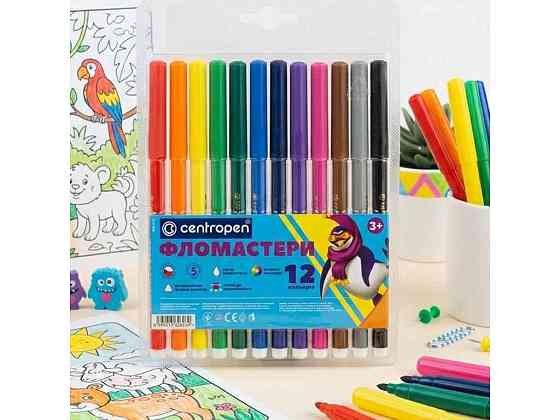 Фломастери 12кол. для письма 7550/12 ТМ LEADER Київ