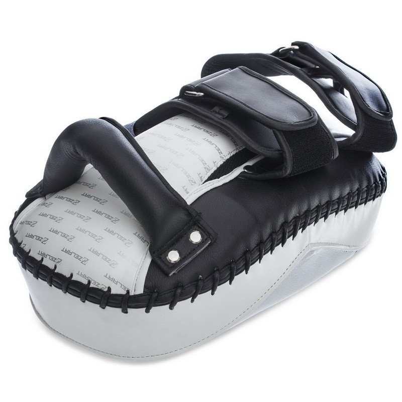 Пады для тайского бокса Тай-пэды ZELART BO-1339 размер 31x20x11 см чёрный-белый Киев - изображение 4