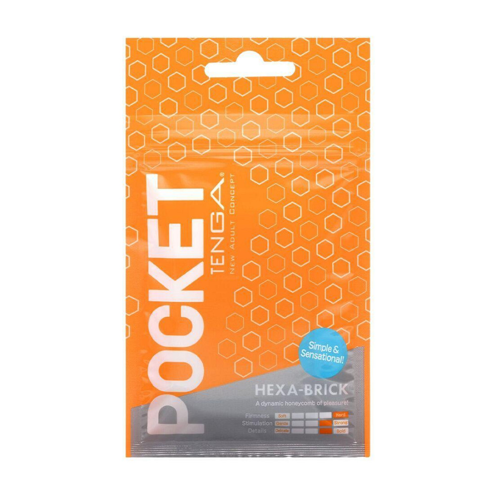 Мастурбатор TENGA Pocket Hexa-Brick Sex Aura Київ - фото 1