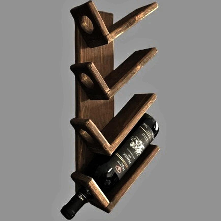 Настінна винна полиця "Тамба" капучино Миколаїв - фото 1